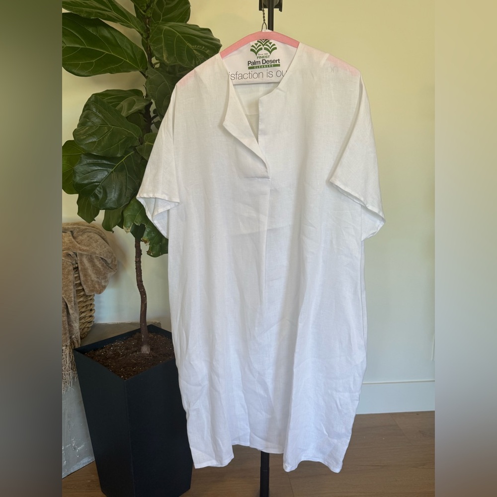 Coco Rose 100% linen dress or swim coverup